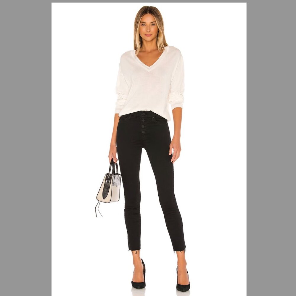 MOTHER Pixie Ankle Fray Jean - Not Guilty Size 25